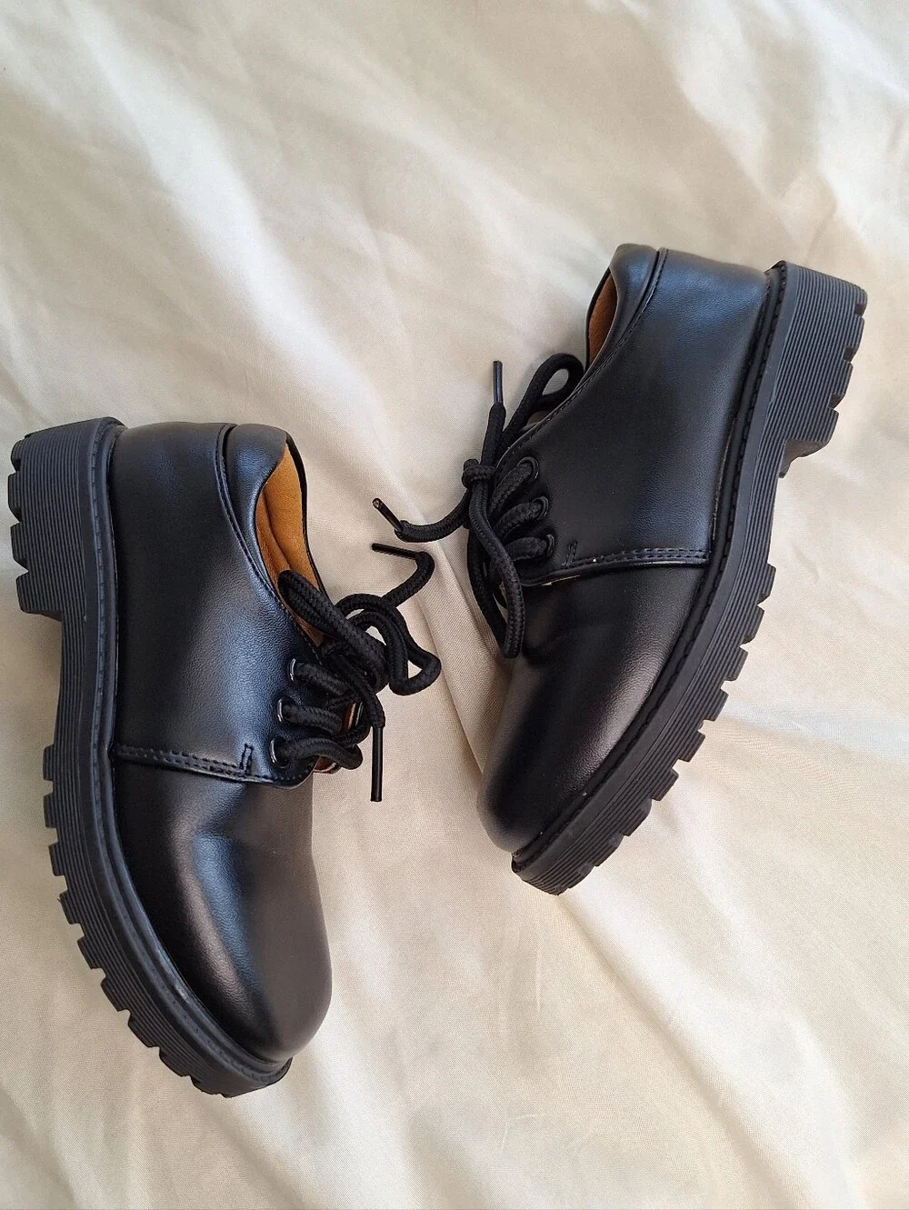 Toddler Kids Classic Black Lace-Up Dress Shoes Size 27/10